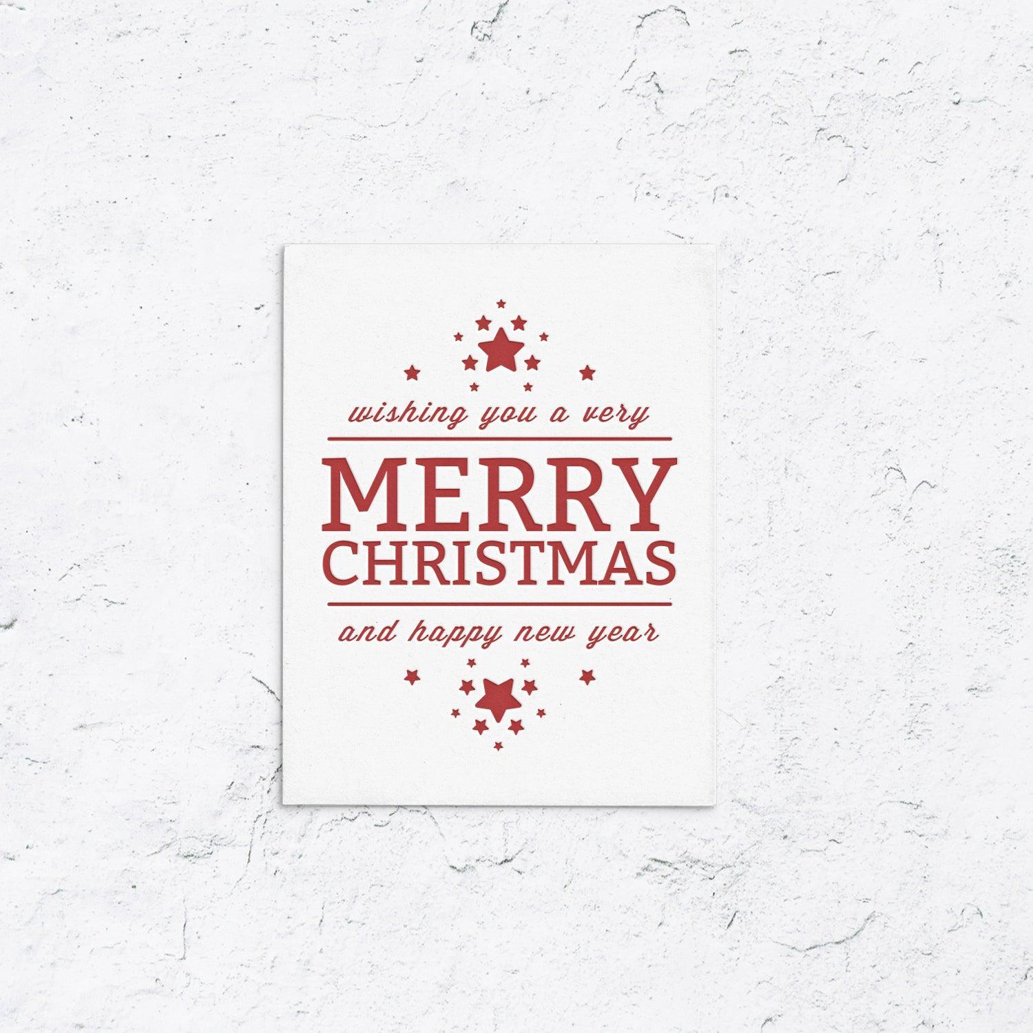 Happy Holidays With Stars Box Set of 10