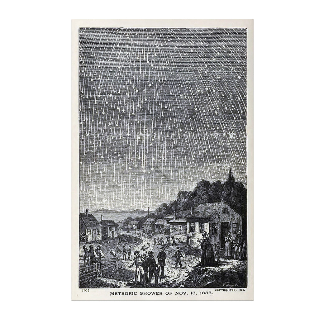 "Meteoric Shower of Nov. 13, 1833" by Adolph Vollmy Matte Poster