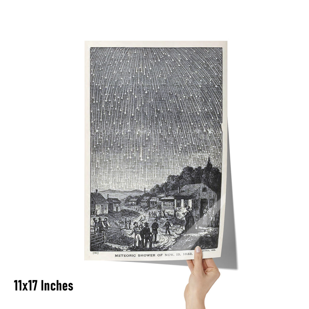 "Meteoric Shower of Nov. 13, 1833" by Adolph Vollmy Matte Poster