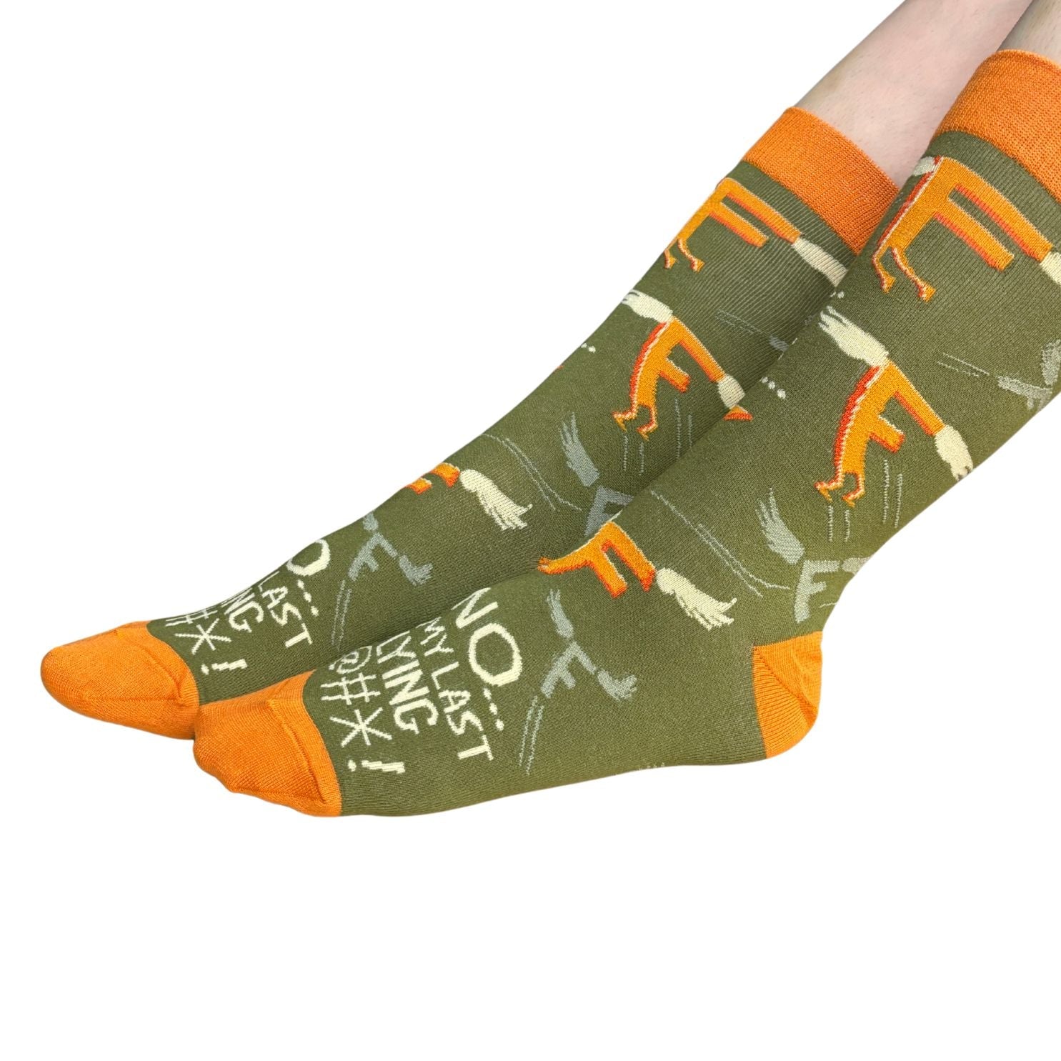 My Last Flying F@#* Socks | Colorful Novelty Unisex Socks | Gift for Her