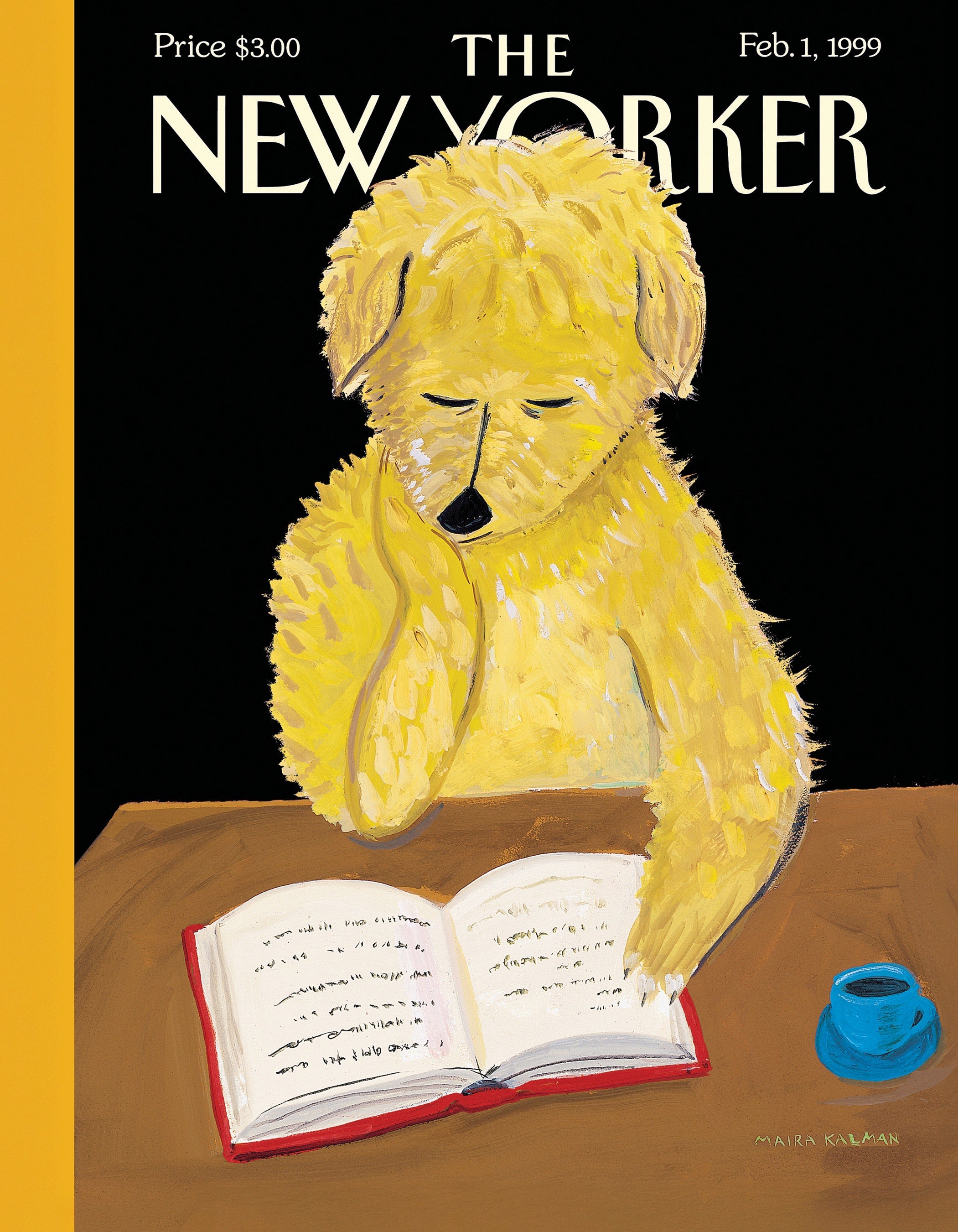 Dog Reads Book Mini