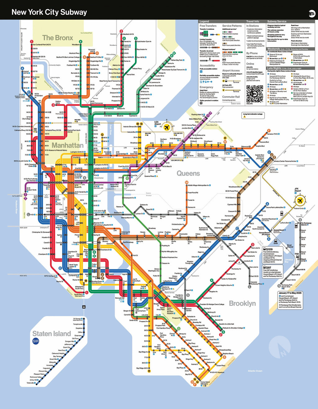 MTA Subway Map Mini