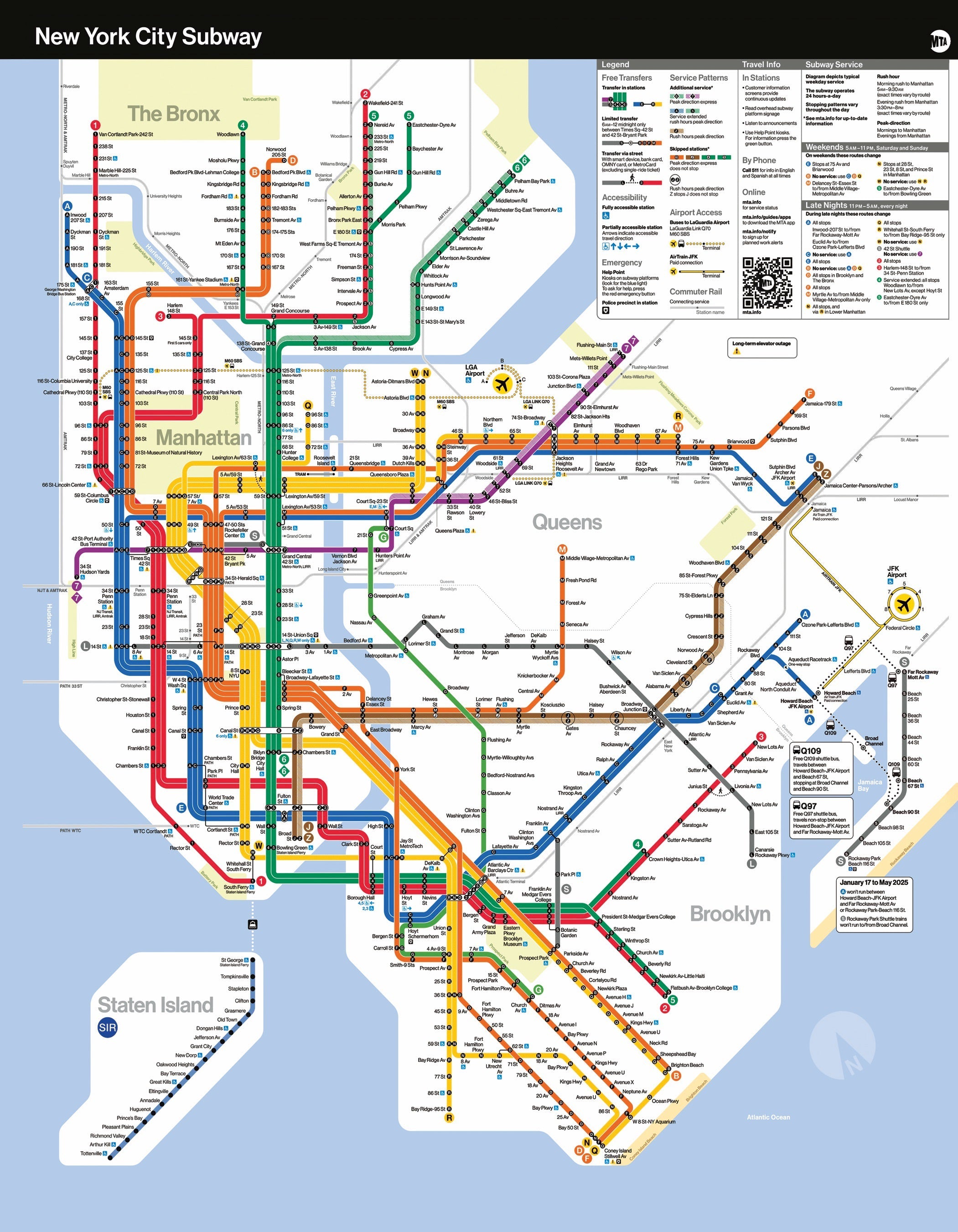 MTA Subway Map Mini