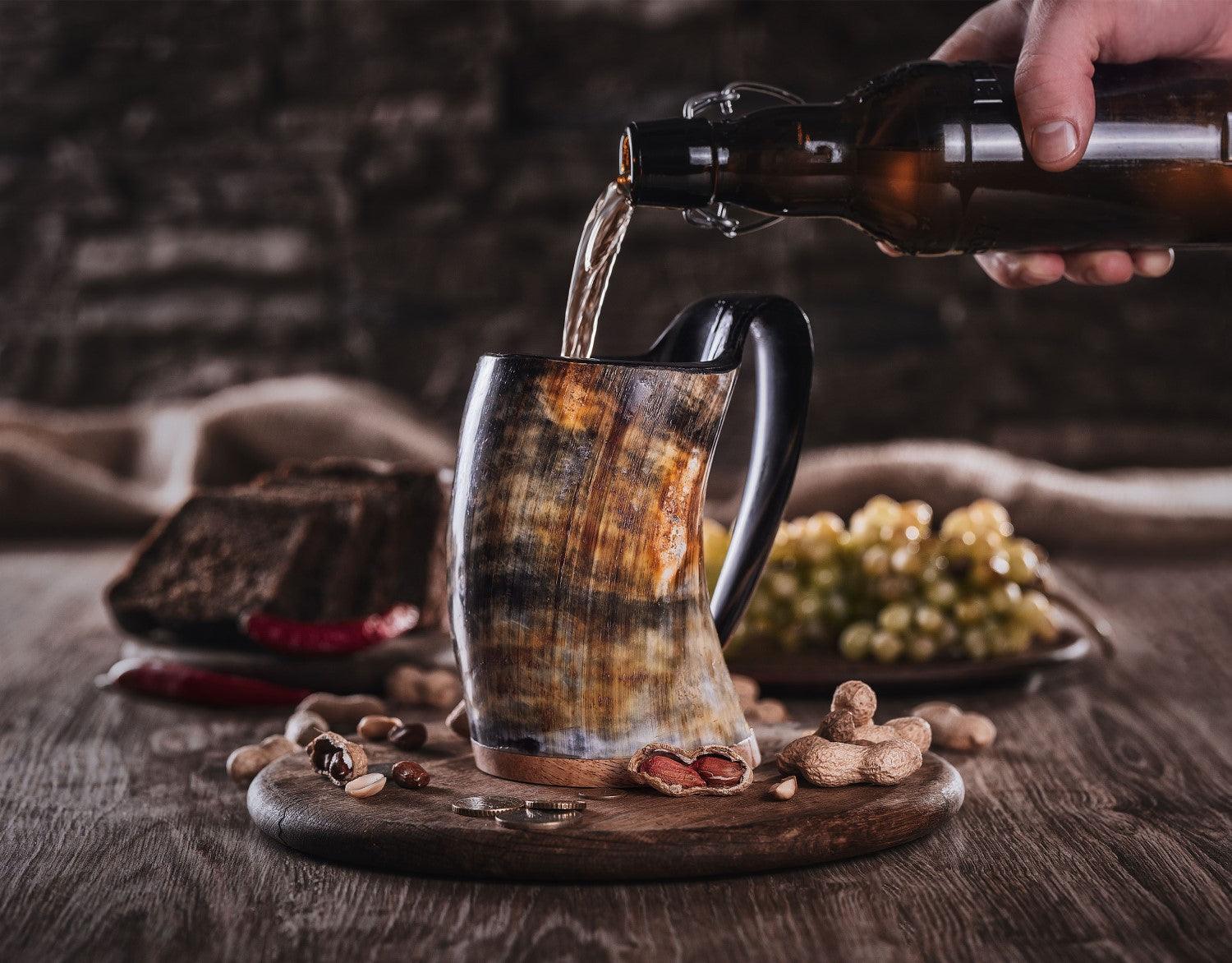 Horn Tankard Mug ( Pick your Polish )