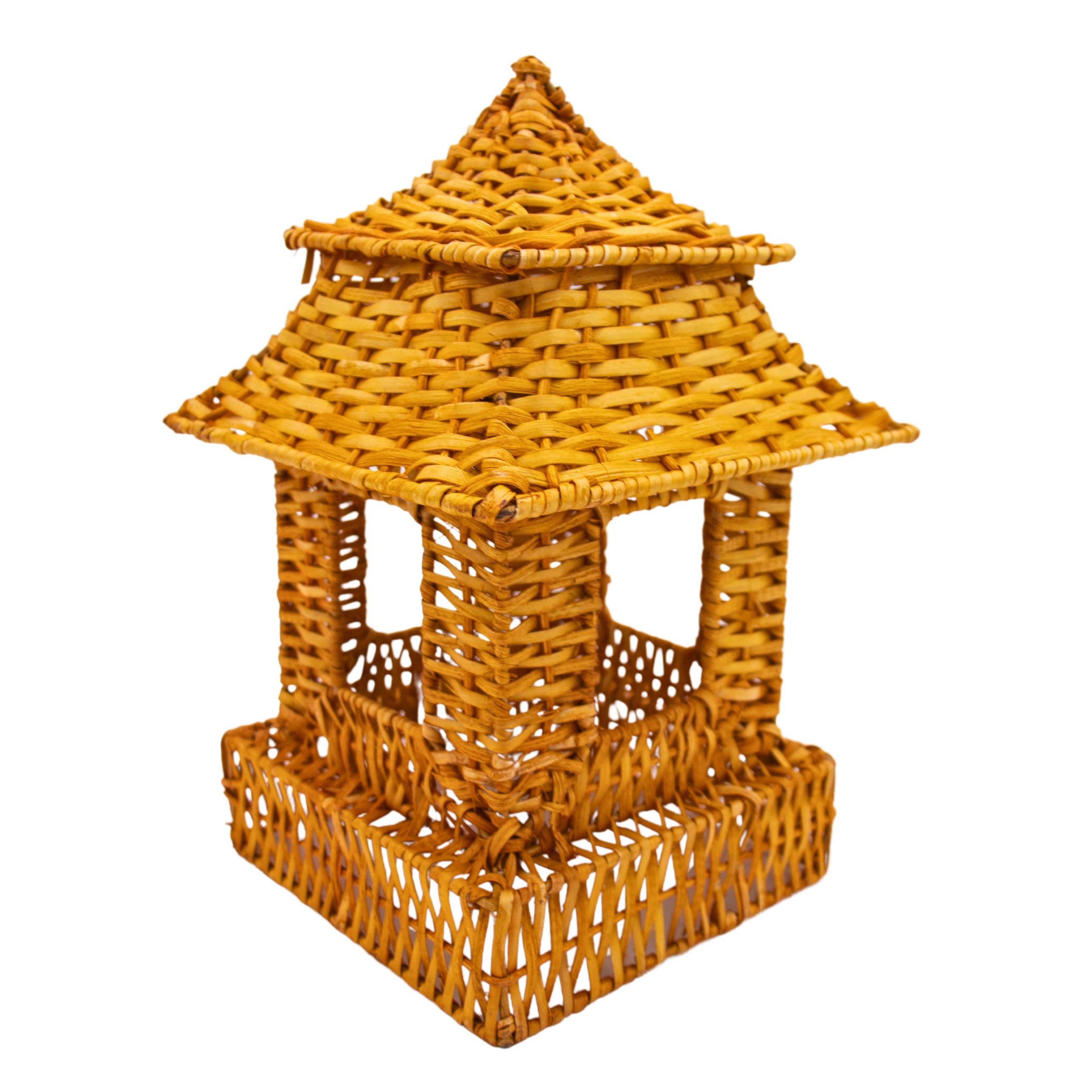 Natural Rattan Pagoda Set - 1 Large & 1 Small