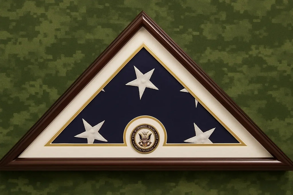 Navy Flag Display Small Case Box, 5x9 Burial