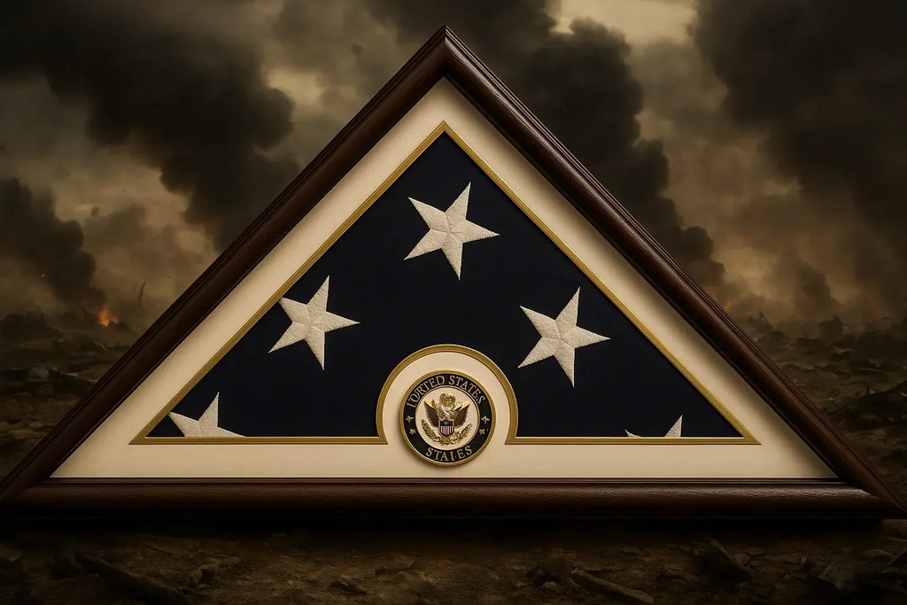 Navy Flag Display Small Case Box, 5x9 Burial