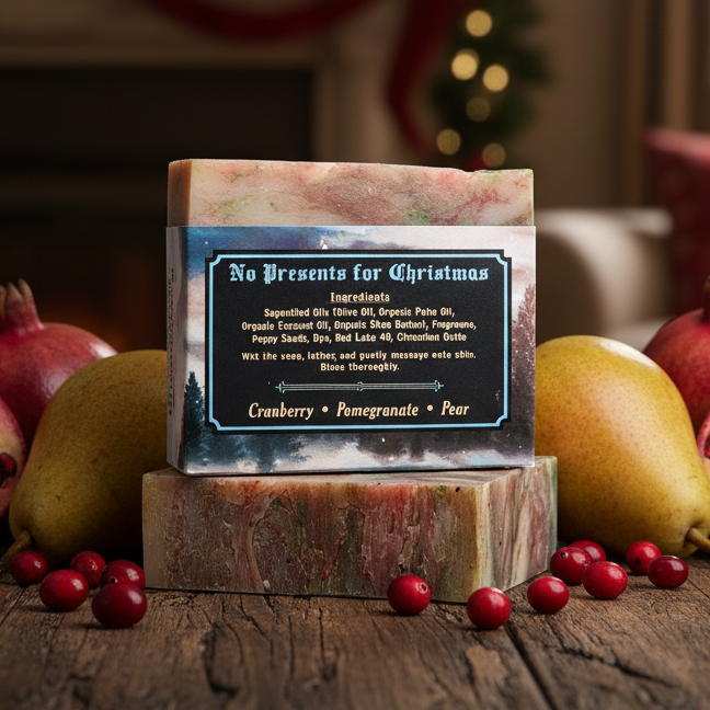 "No Presents for Christmas" Handmade Vegan Bar Soap (SEASONAL)