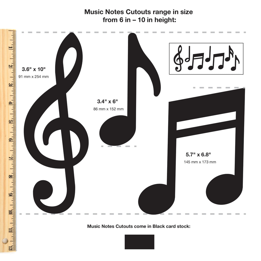 Music Notes Cutouts