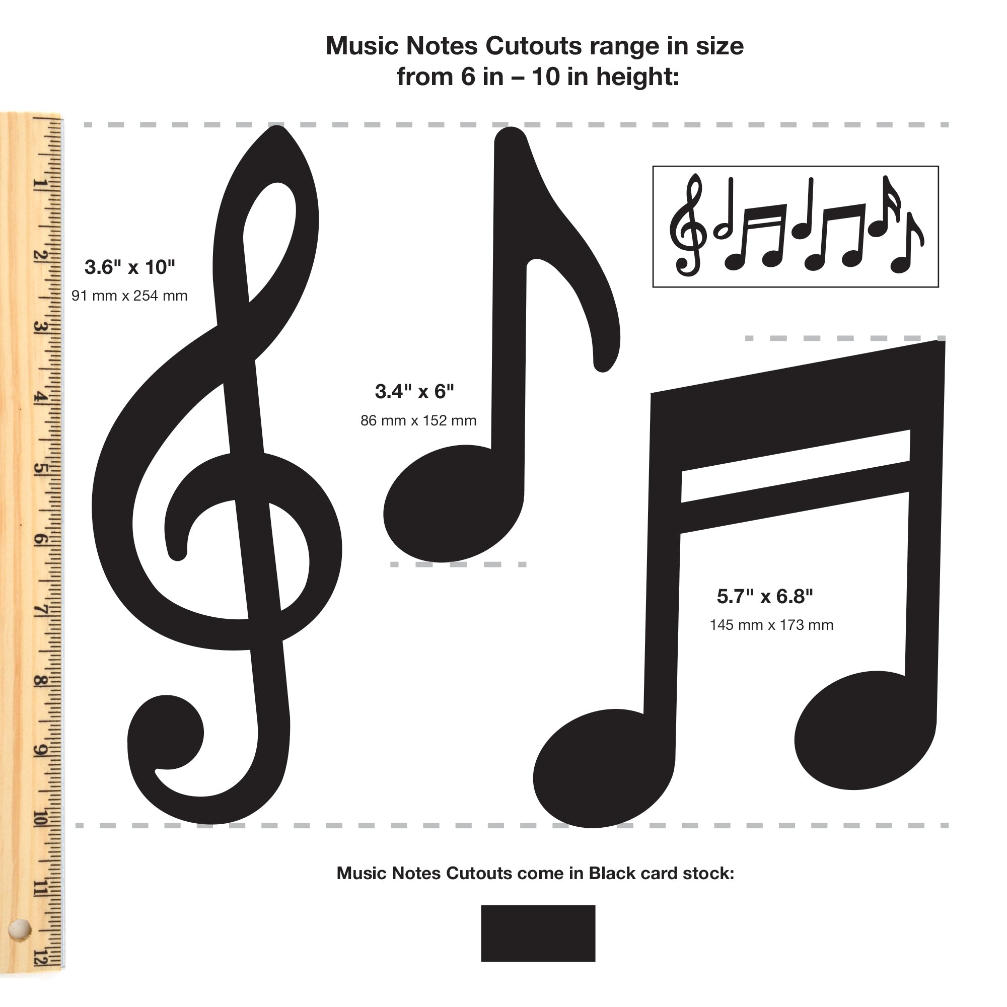 Music Notes Cutouts