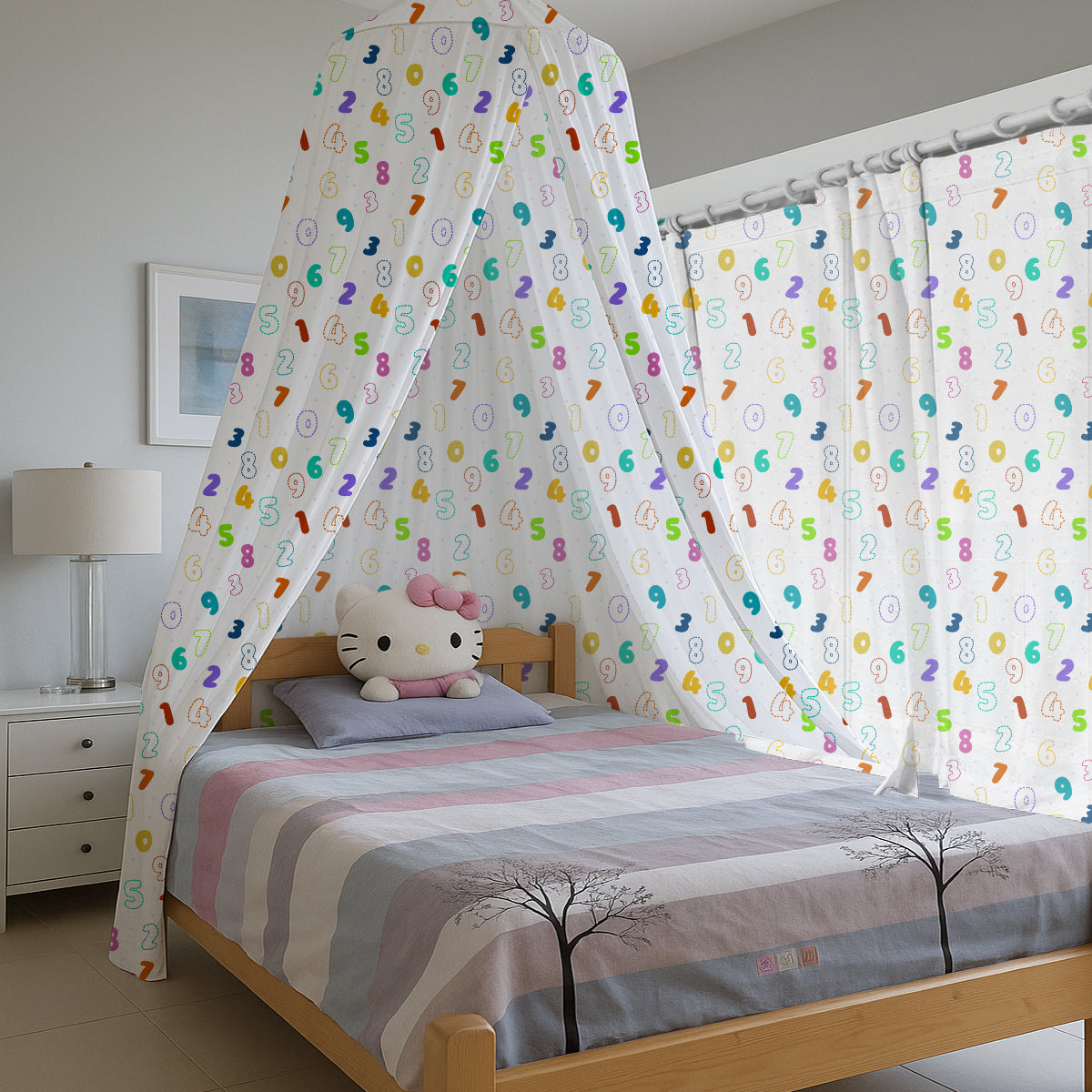 Numbers Printed Printed Canopy