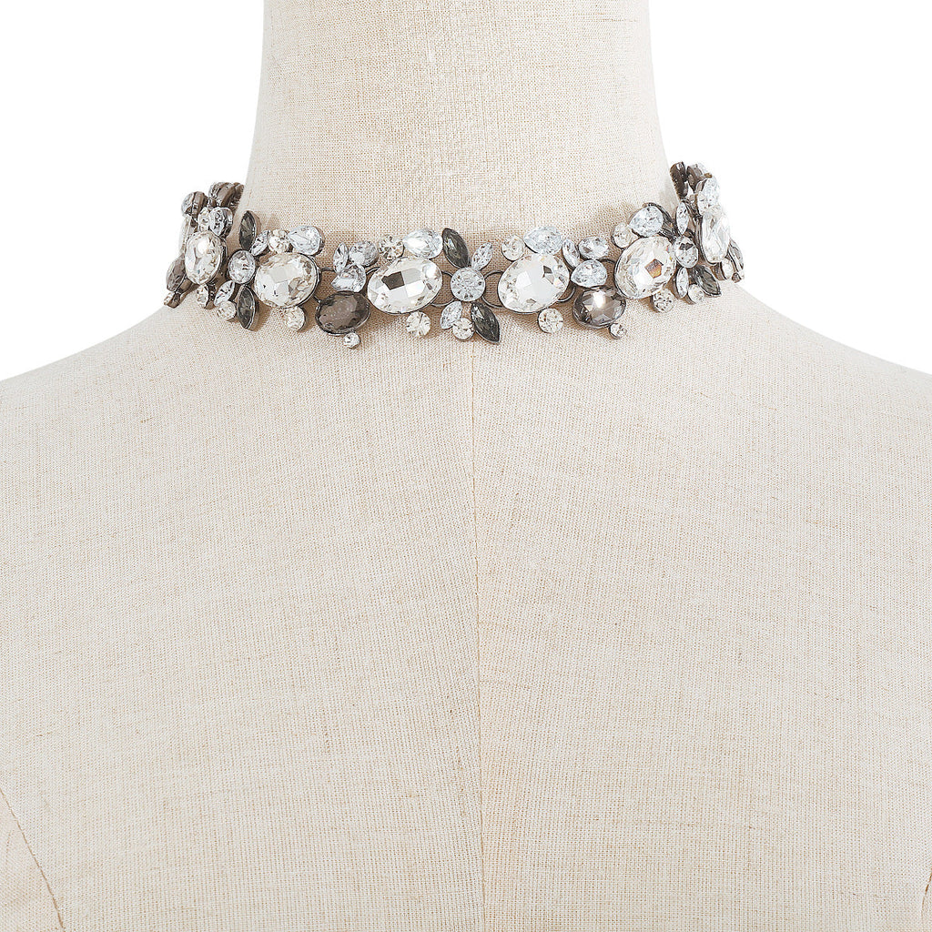 Temperamental Minority Imitation Diamond Popular Necklace Light Luxury Heavy Industry Alloy Clavicle Chain
