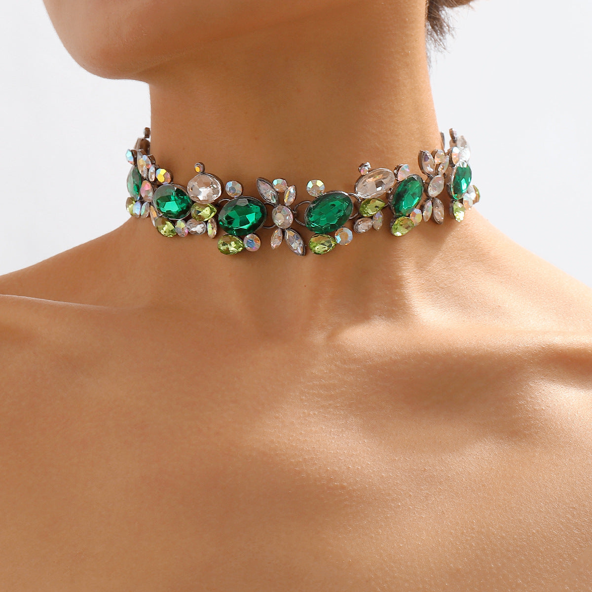 Temperamental Minority Imitation Diamond Popular Necklace Light Luxury Heavy Industry Alloy Clavicle Chain