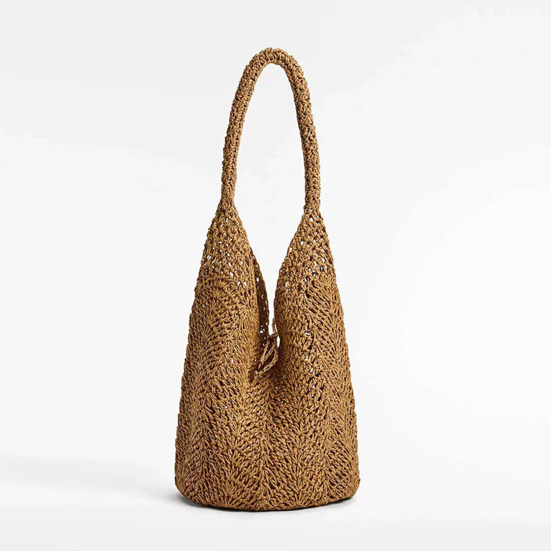 Shoulder Straw Bag Special Interest Design Portable Straw Bag Woven Bag Vacation Beach Bag Women Bag