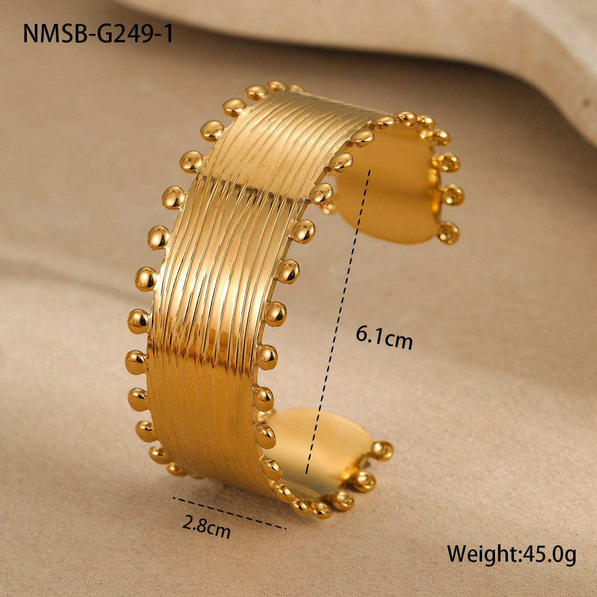 Bracelet Women Non Fading Cold French 18K Gold Stainless Steel Hand Summer