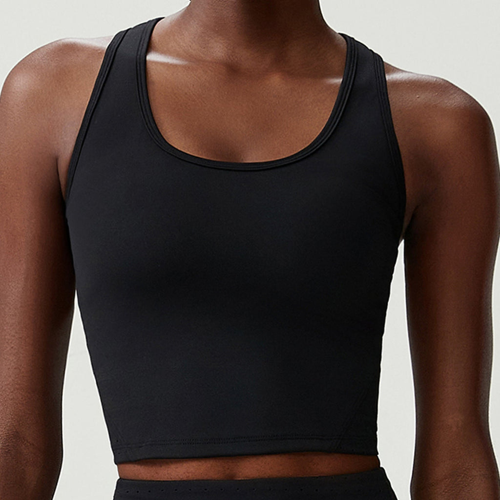Women with Chest Pad Yoga Fitness Running Top Badminton Vest