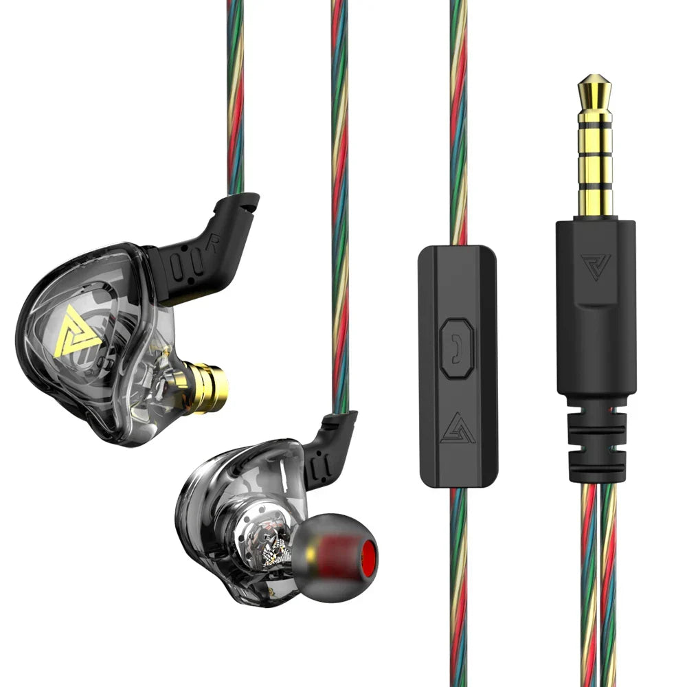 Heavy Bass 3.5mm Wired Earbuds with Microphone