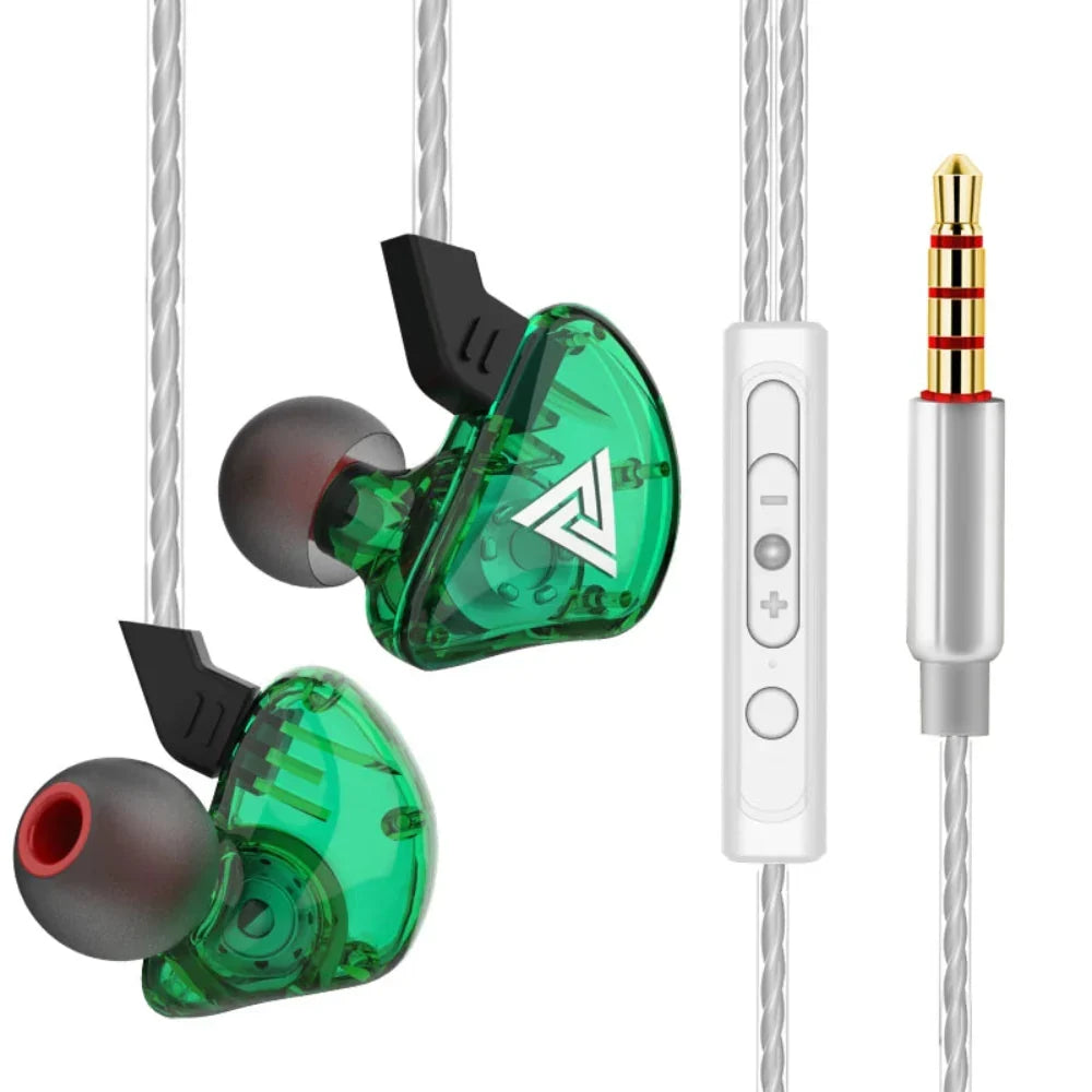 Heavy Bass 3.5mm Wired Earbuds with Microphone