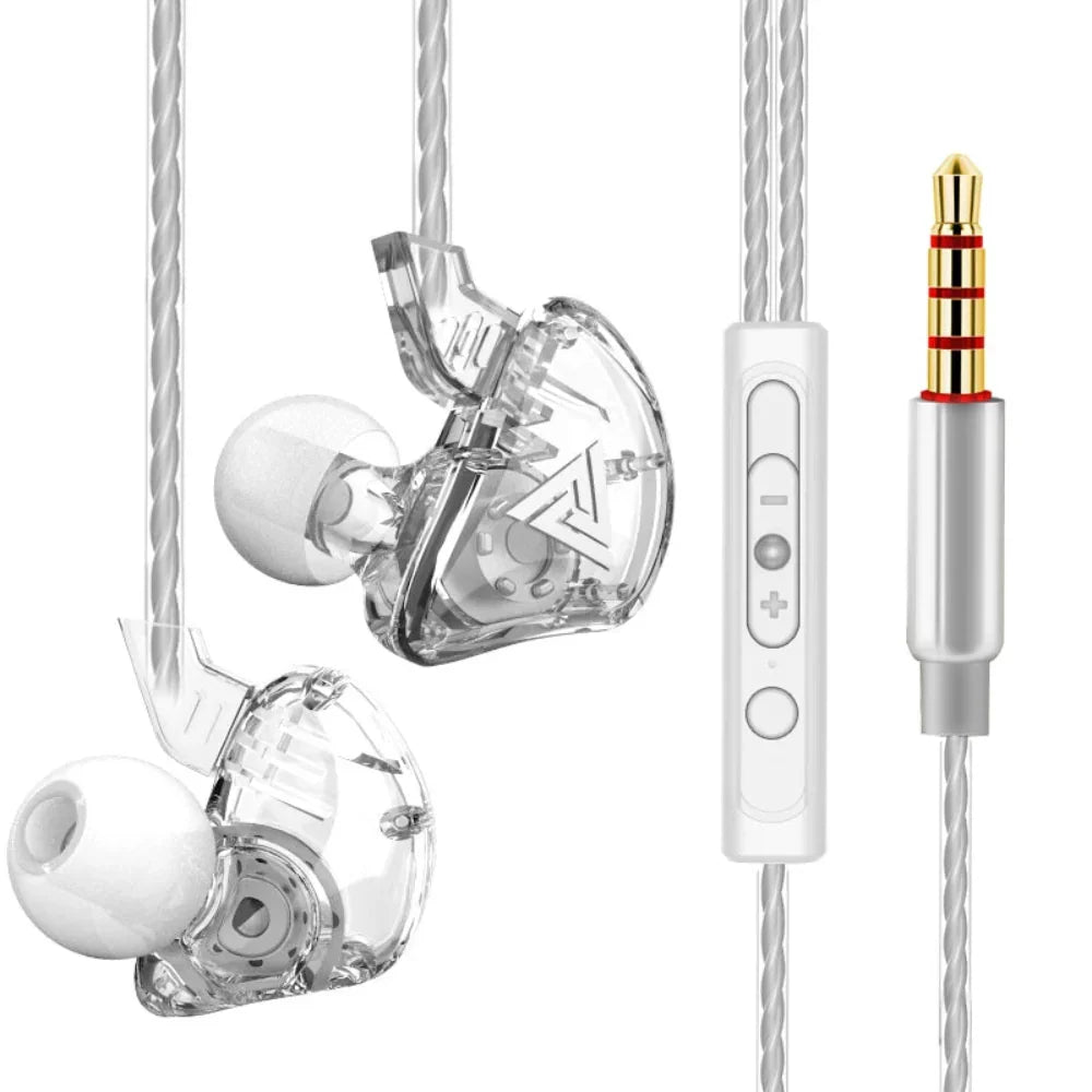 Heavy Bass 3.5mm Wired Earbuds with Microphone