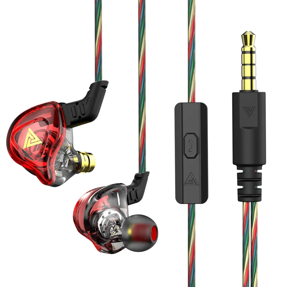 Heavy Bass 3.5mm Wired Earbuds with Microphone