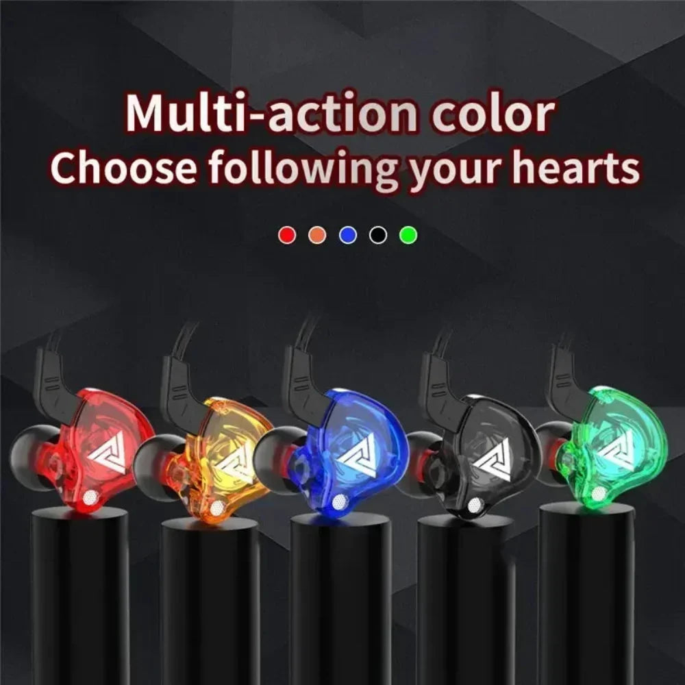 Heavy Bass 3.5mm Wired Earbuds with Microphone