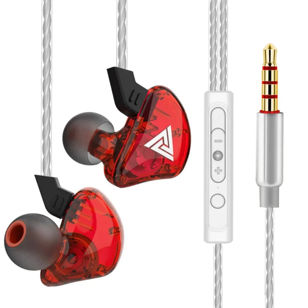 Heavy Bass 3.5mm Wired Earbuds with Microphone
