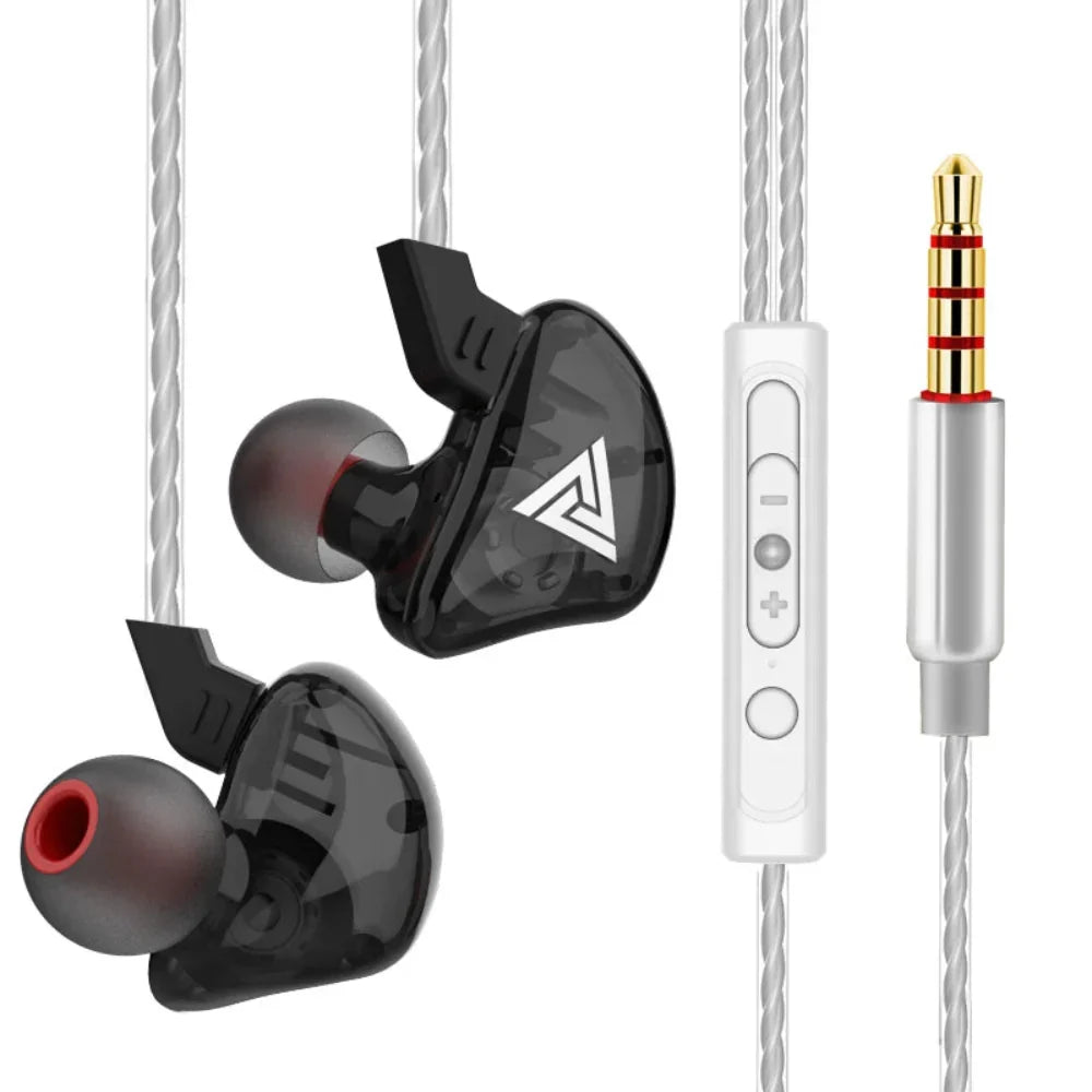 Heavy Bass 3.5mm Wired Earbuds with Microphone