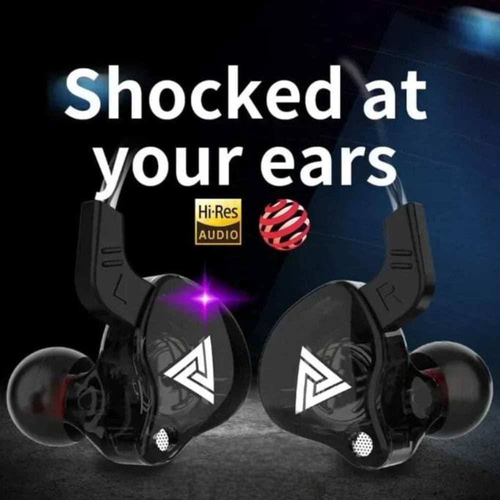 Heavy Bass 3.5mm Wired Earbuds with Microphone