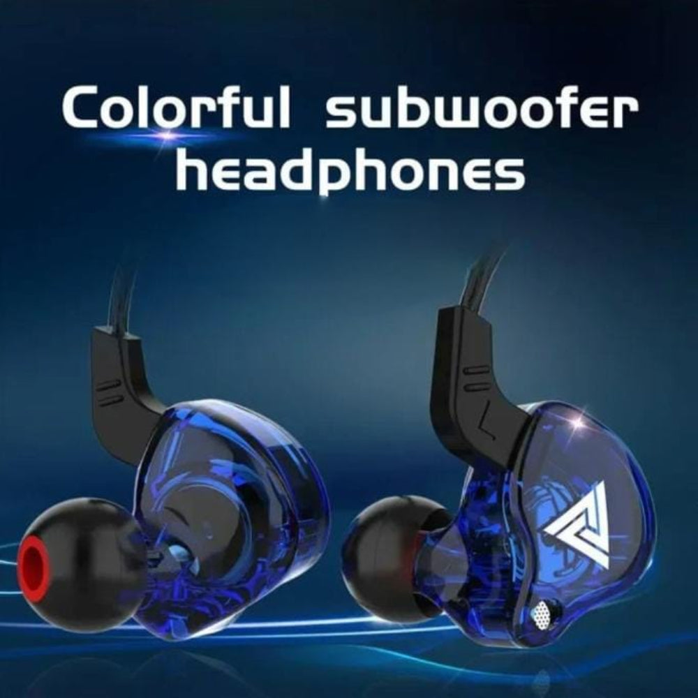 Heavy Bass 3.5mm Wired Earbuds with Microphone