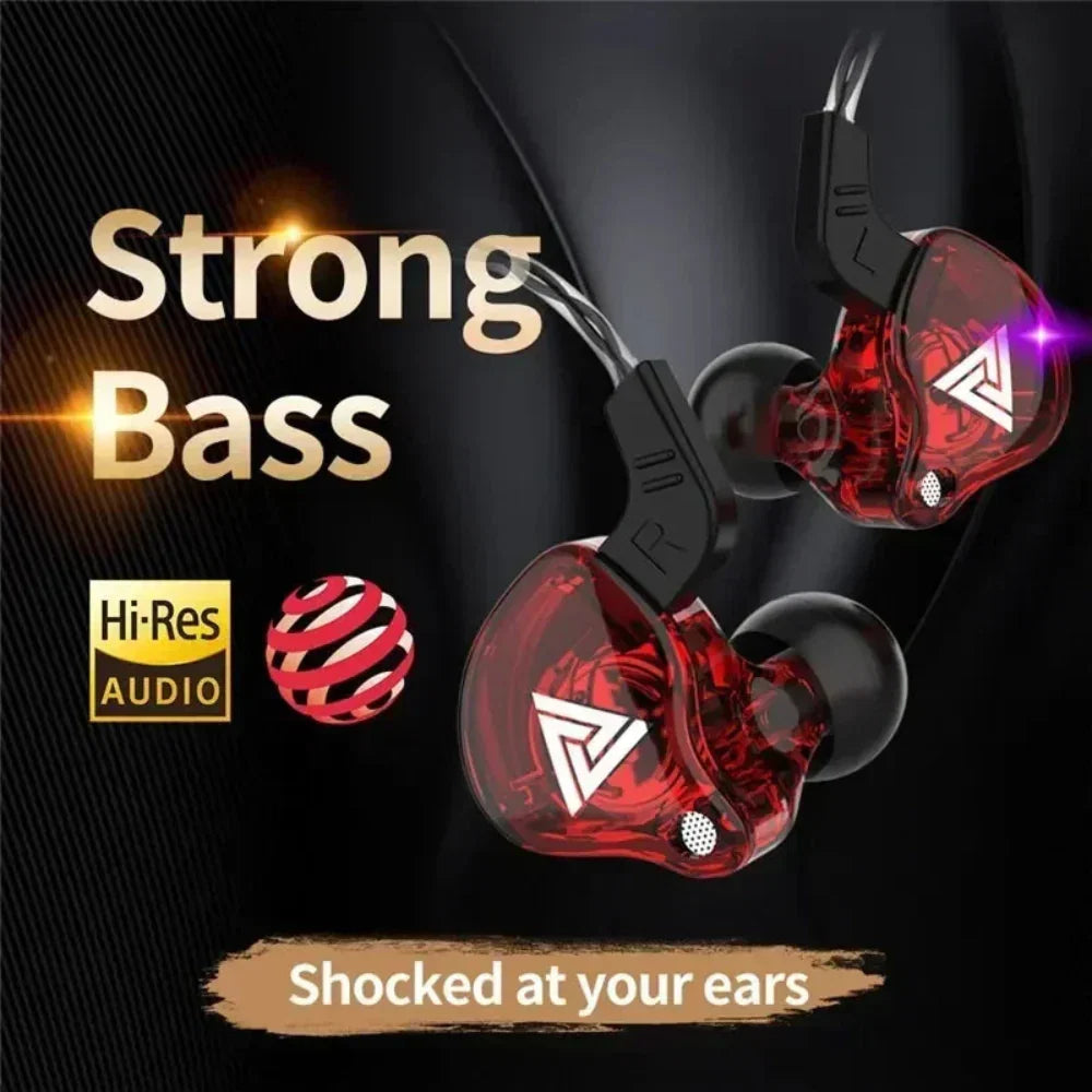 Heavy Bass 3.5mm Wired Earbuds with Microphone