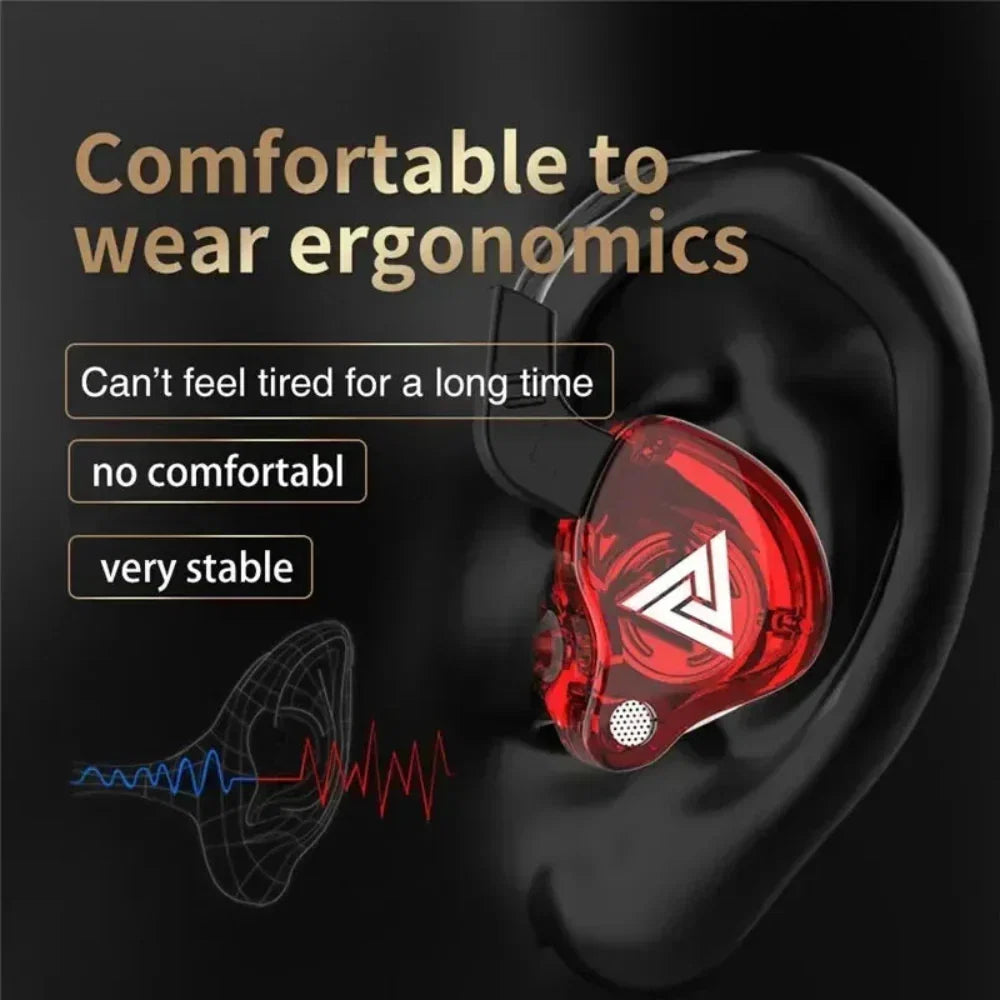 Heavy Bass 3.5mm Wired Earbuds with Microphone