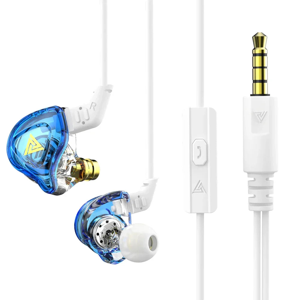 Heavy Bass 3.5mm Wired Earbuds with Microphone