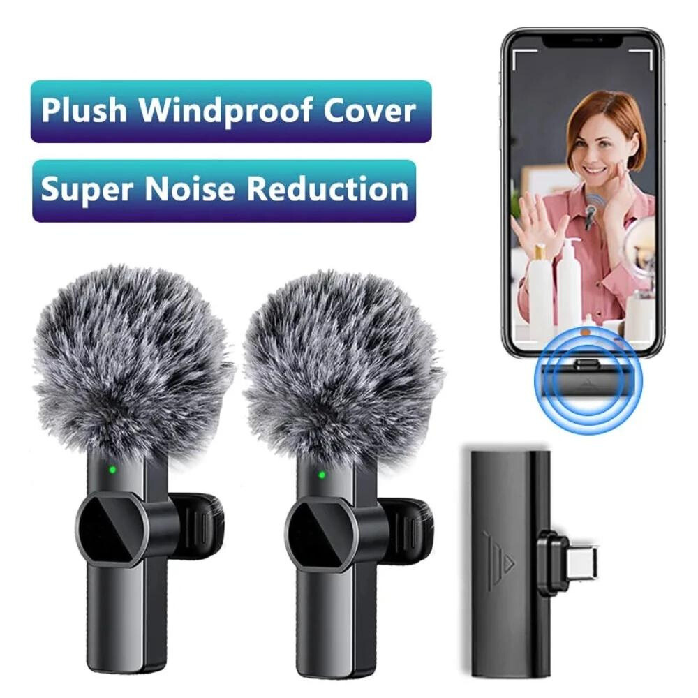 Noise Reduction Microphone for Mobile Phone 2 Mics Set ( Buy 1 Set, Get 2 Set Free)