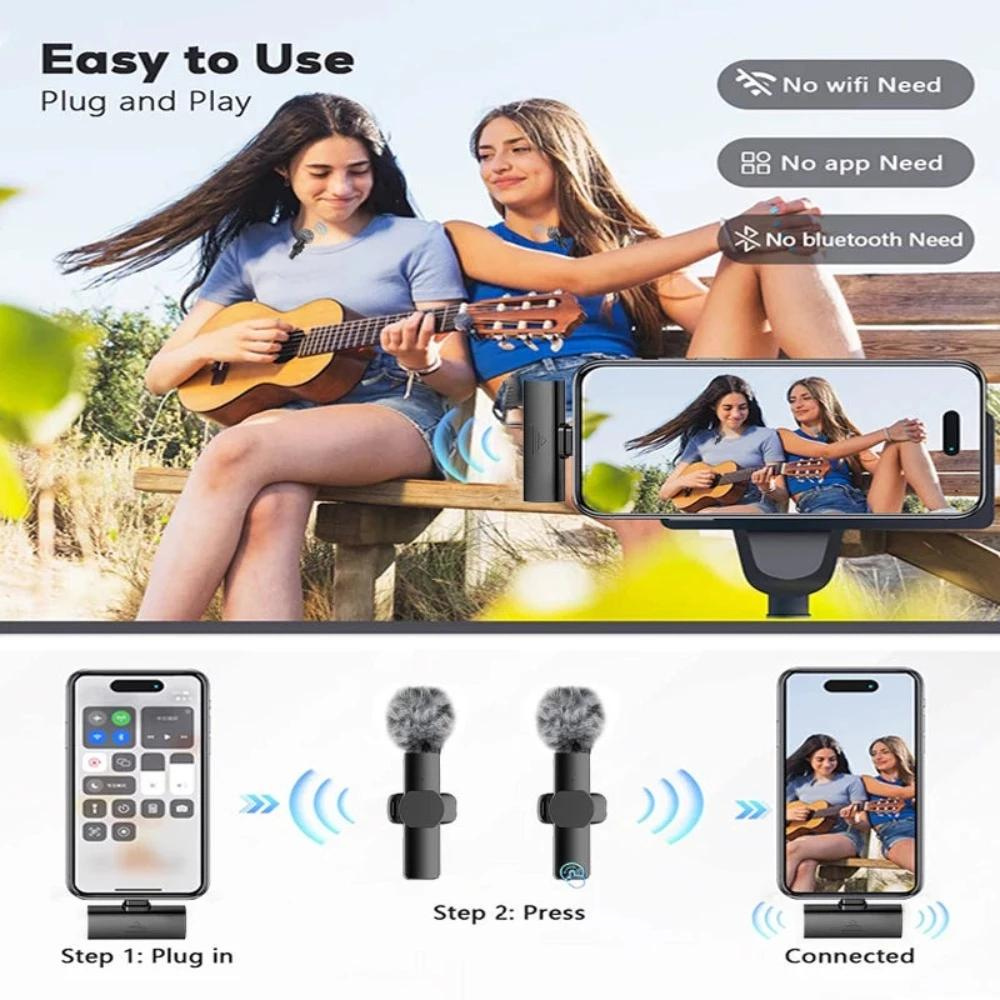 Noise Reduction Microphone for Mobile Phone 2 Mics Set ( Buy 1 Set, Get 2 Set Free)