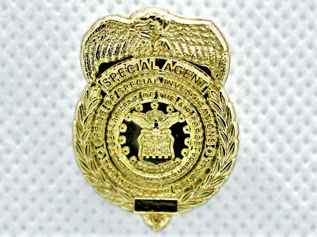 AFOSI 1" Mini Badge - Gold Lapel Pin (Shiny)