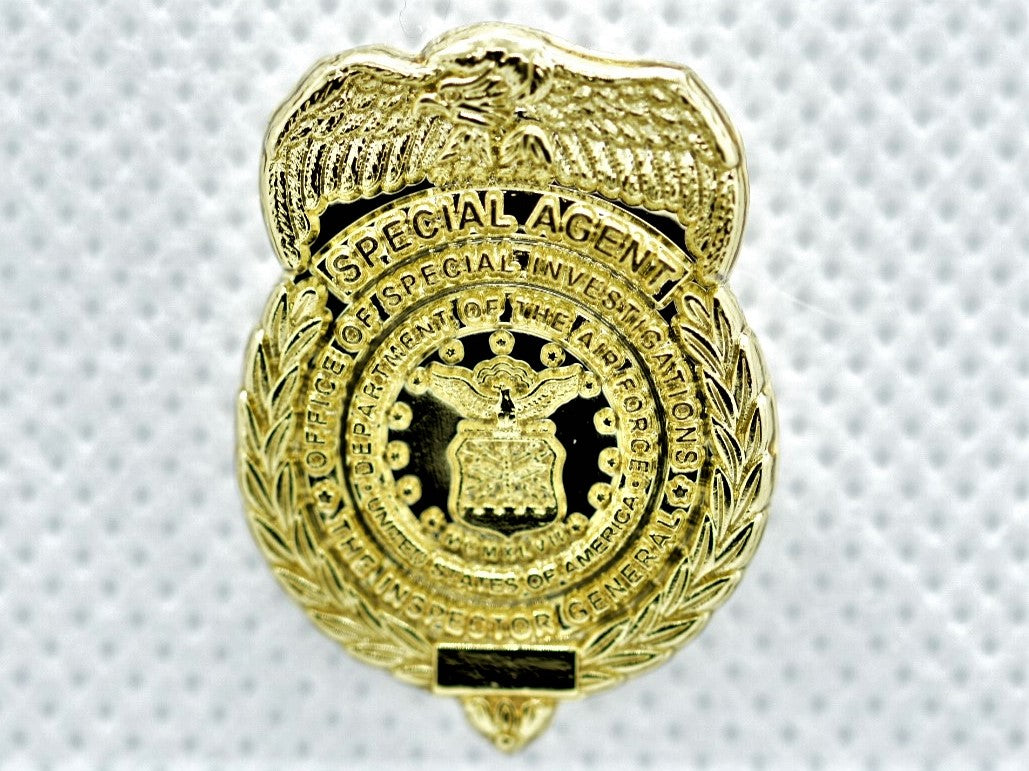 AFOSI 1" Mini Badge - Gold Lapel Pin (Shiny)