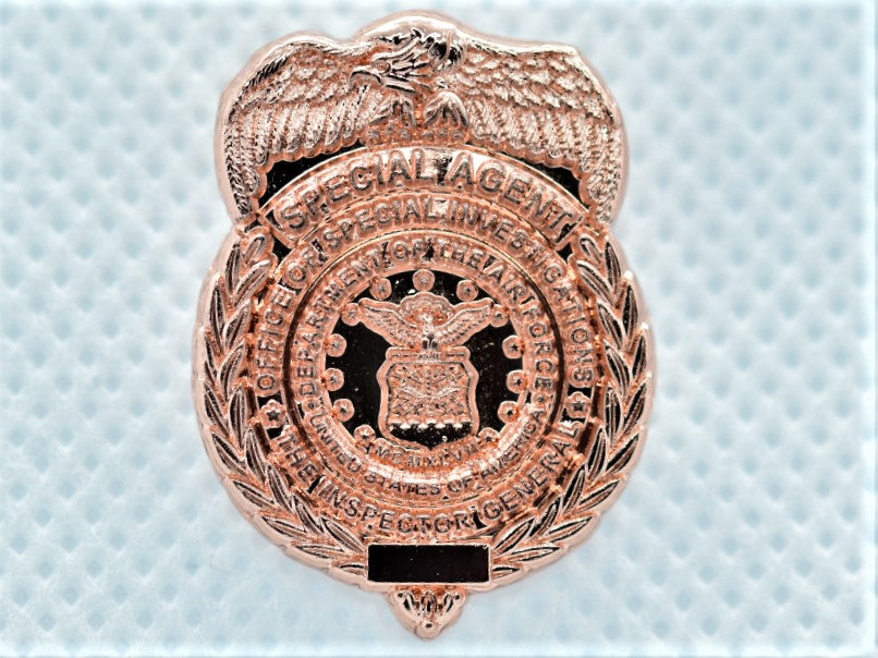 AFOSI 1" Mini Badge - Gold Lapel Pin (Subdued)