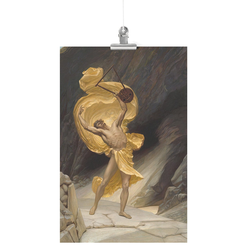 "Orpheus Returning From The Shades" by William Blake Richmond Matte Poster
