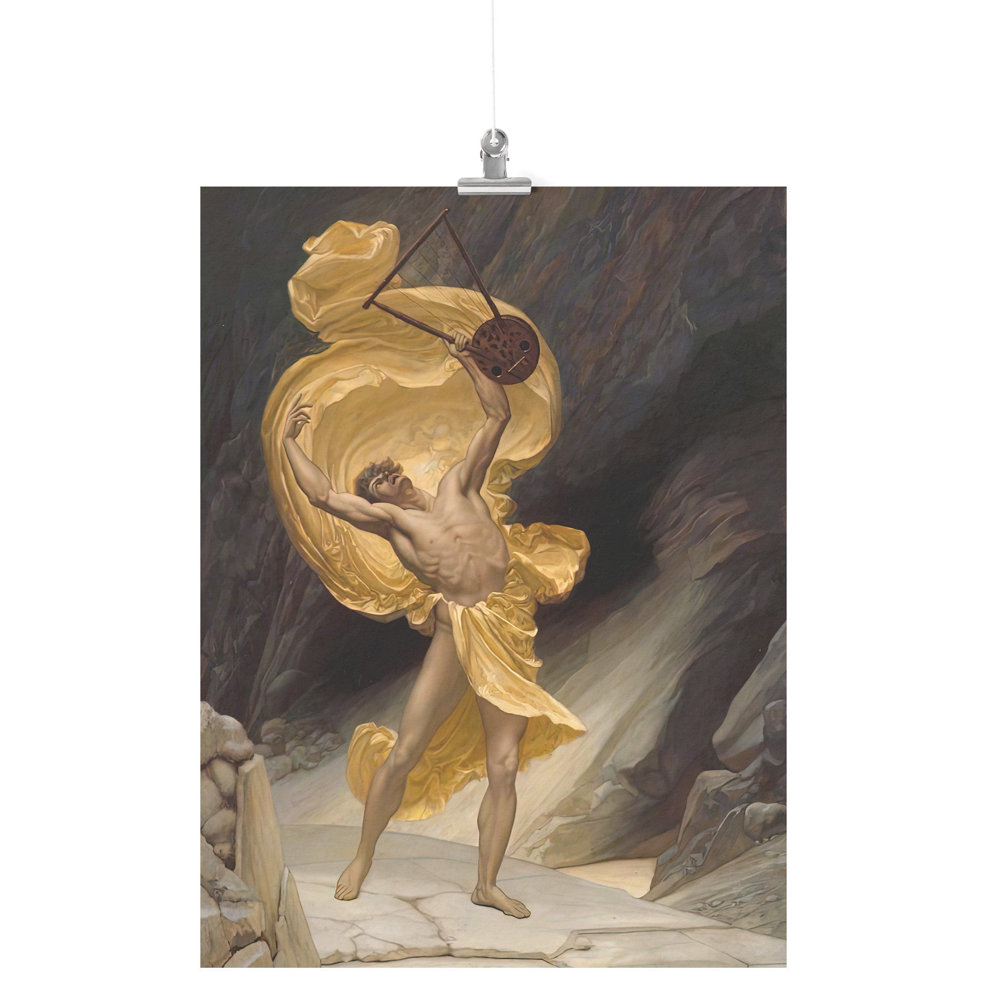 "Orpheus Returning From The Shades" by William Blake Richmond Matte Poster