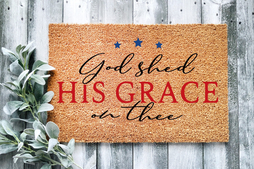 God Shed His Grace On Thee Doormat