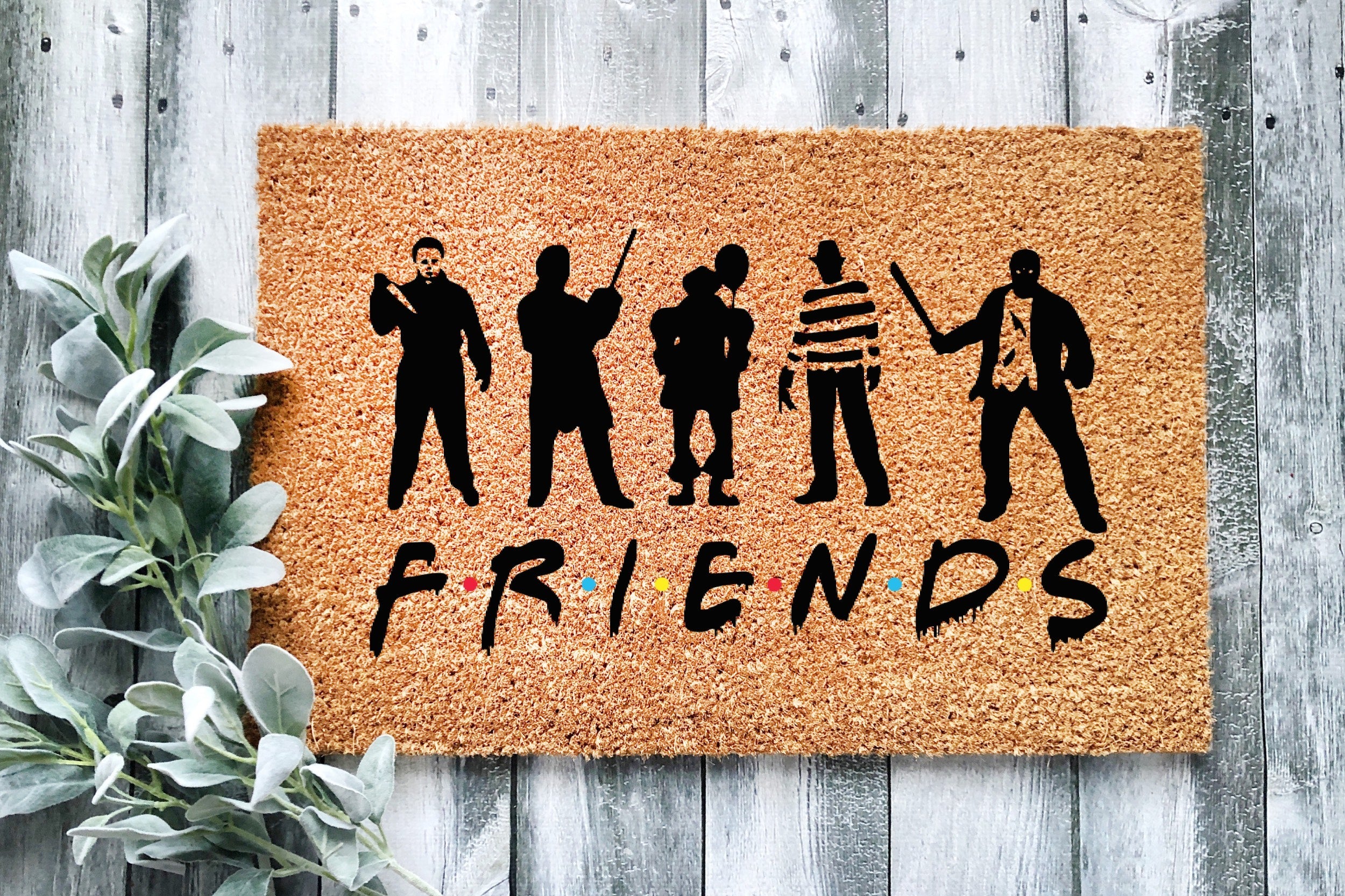 Halloween Friends Doormat