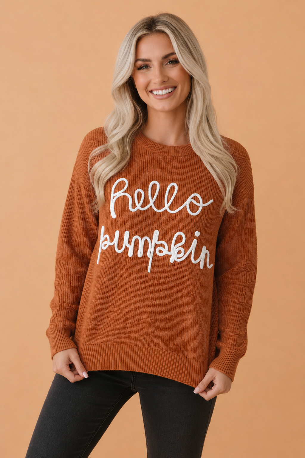 Hello Pumpkin Crewneck Sweater