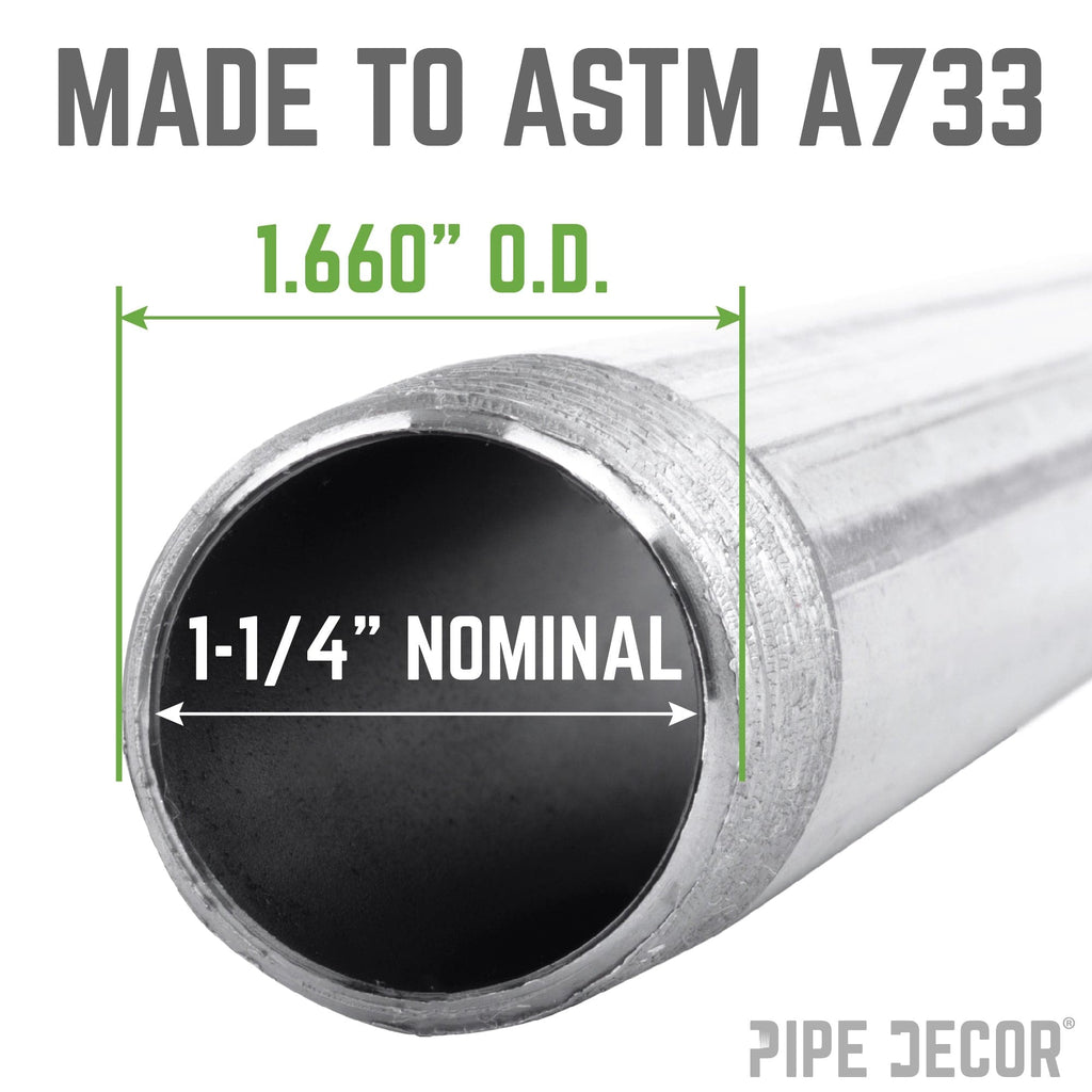 1 1/4 in. x 5 in. Galvanized Pipe