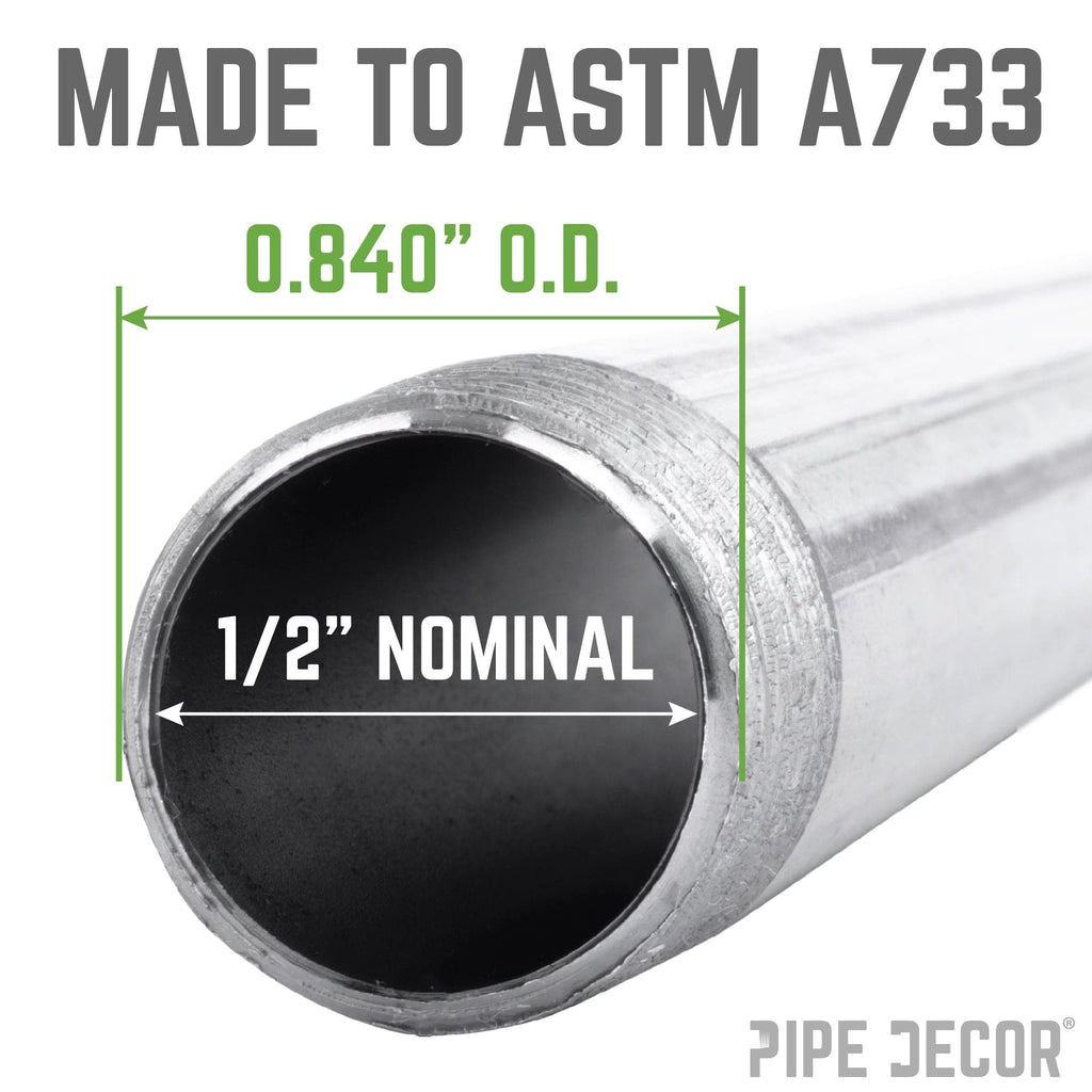 1/2 in. x 3 in. Galvanized Steel Nipple