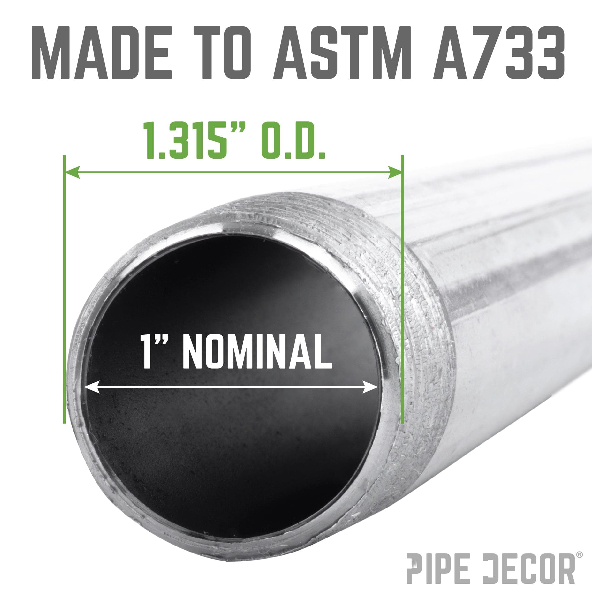 1 in. x 5 in. Galvanized Steel Nipple