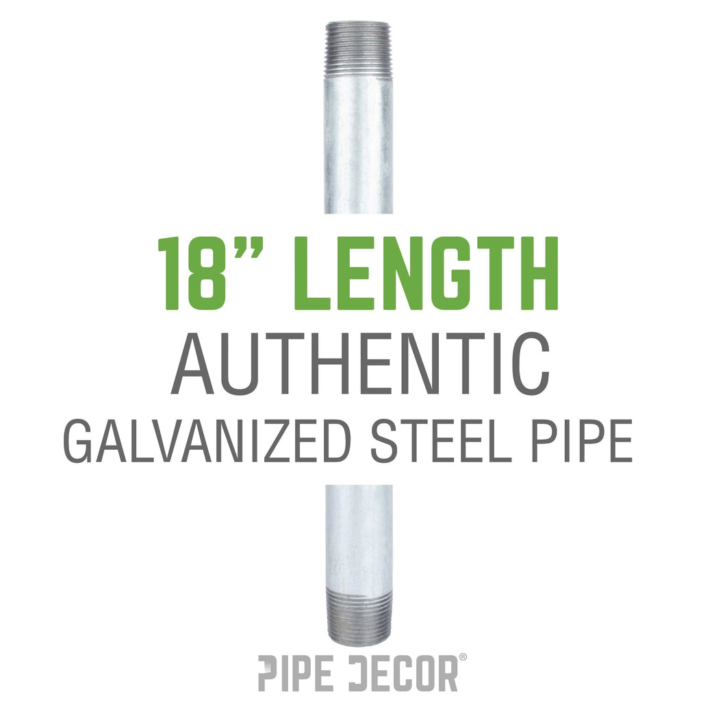 1 in. x 18 in. Galvanized Steel Pipe