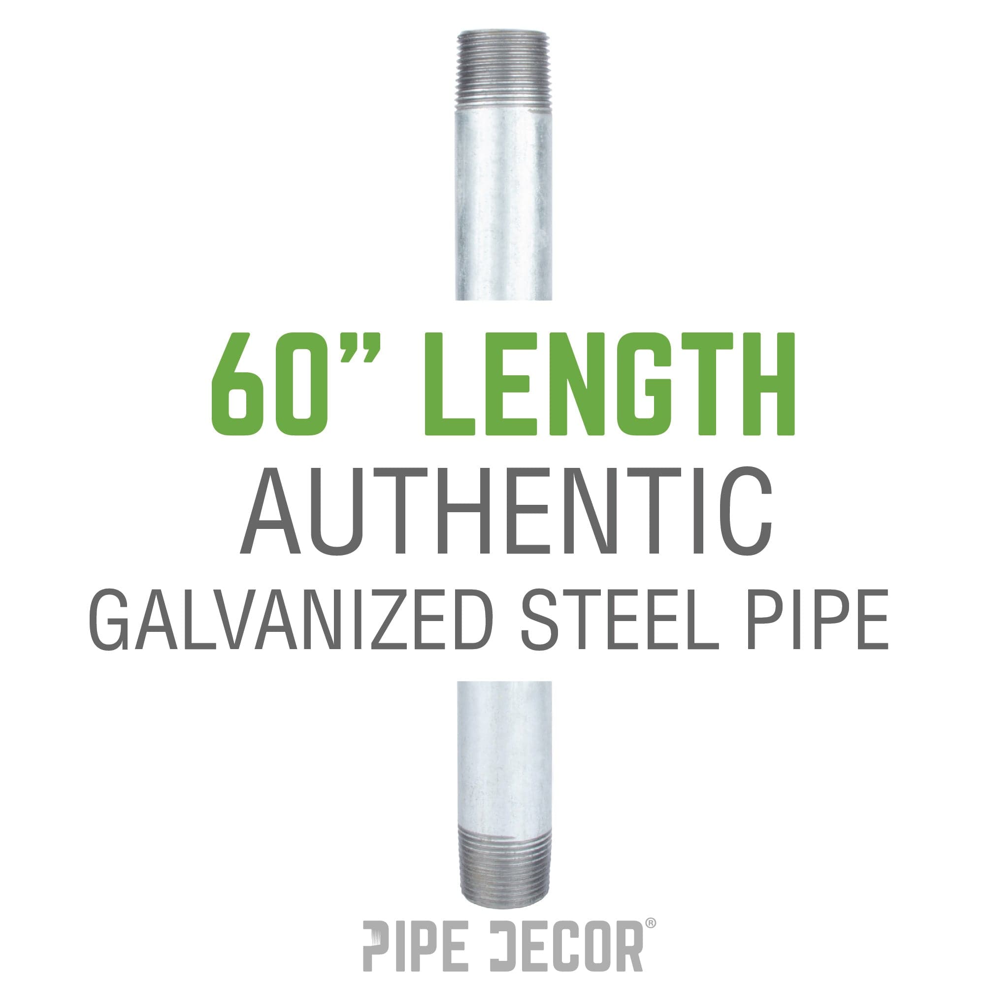 2 in. x 60 in. Galvanized Pipe