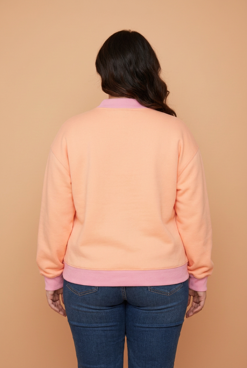 Plus Size MERRY/SPOOKY Polka Dot Letter Print Sweatshirt