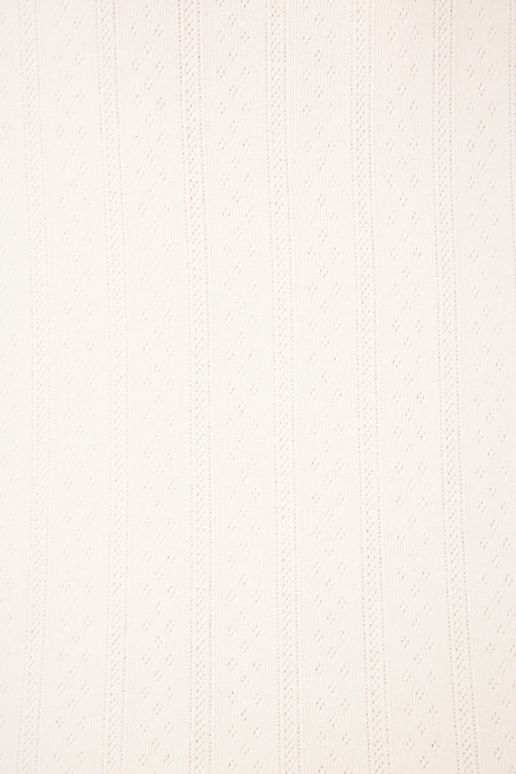 Pointelle Essentials Ivory Open Leg Pants