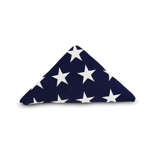 PRE-Folded Premium US Burial Flag, Fully Embroidered